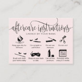 アフターモダンケアカードまつげ拡張アイコン 名刺 (正面)