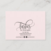 アフターモダンケアカードまつげ拡張アイコン 名刺 (裏面)