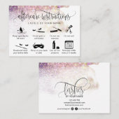 アフターモダンケアカードまつげ拡張アイコン 名刺 (正面/裏面)