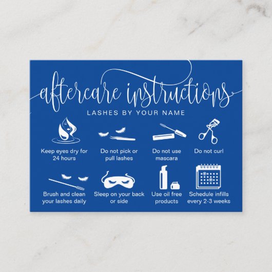 アフターモダンケアカードまつげ拡張アイコン 名刺 (正面)