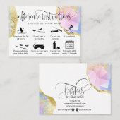 アフターモダンケアカードまつげ拡張アイコン 名刺 (正面/裏面)