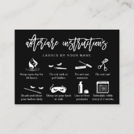 アフターモダンケアカードまつげ拡張アイコン 名刺