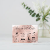 アフターモダンケアカードまつげ拡張アイコン 名刺 (スタンド正面)