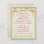 アフターンティーヴィンテージジョンソンブロスボーン中国- 招待状 (正面/裏面)