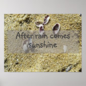 アフター雨来日照知恵ことわざポスター ポスター (正面)