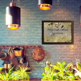 アフター雨来日照知恵ことわざポスター ポスター