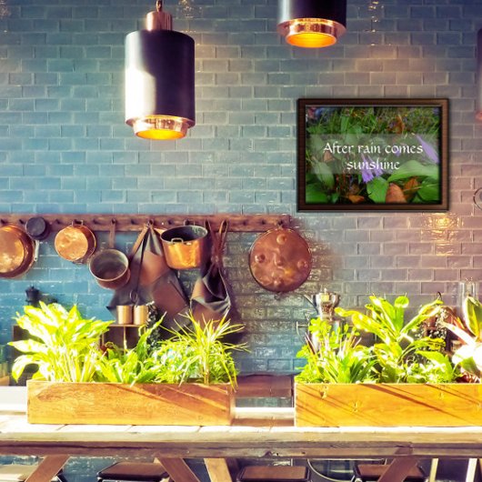 アフター雨来日照知恵ことわざポスター ポスター