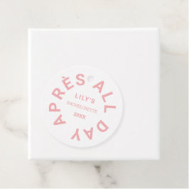 アフター オール デイ ピンク ブライズメイド パーティー クレスト フェイバータグ