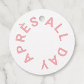 アフター オール デイ ピンク ブライズメイド パーティー クレスト フェイバータグ (裏面)