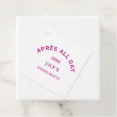 アフター オール デイ ホット ピンク ブライズメイド パーティー スクエア フェイバータグ (インサイチュ)