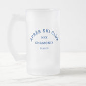 アフター スキー クラブ ウィンター ブルー スキー リゾート クレスト フロストグラスビールジョッキ (左)