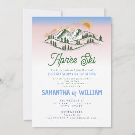 アフター スキー スラップ スケート スキー 合宿 バック ウィークエンド 招待状