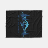 アフトンミネソタスキーリゾートスキースキーヤー フリースブランケット (正面(横))