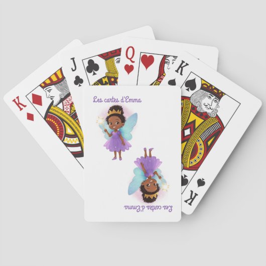 アフパーソナライズされたリカの遊妖精のポーカーカード トランプ (裏面)