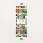 アフパーソナライズされたリカ国旗 ヨガマット (正面)