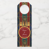 アフパーソナライズされたリカ結婚ボトルラベル ボトルネックタグ (正面)