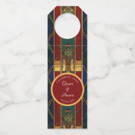 アフパーソナライズされたリカ結婚ボトルラベル ボトルネックタグ