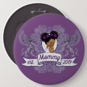 アフファンシーリカのベビーガール紫|ホワイトプリンセス 缶バッジ (正面&裏面)