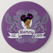 アフファンシーリカのベビーガール紫|ホワイトプリンセス 缶バッジ (正面)