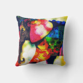 アフモダンリカ象ポップ・アートの芸術コンテンポラリー クッション (裏面)