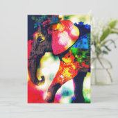 アフモダンリカ象ポップ・アートの芸術コンテンポラリー シーズンカード (スタンド正面)