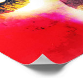 アフモダンリカ象ポップ・アートの芸術コンテンポラリー ポスター (角)