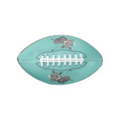 アフリおもしろいカのワルトグ豚の漫画イラストレーション アメリカンフットボール (正面)