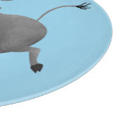 アフリおもしろいカのワルトグ豚の漫画イラストレーション カッティングボード (角)