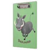 アフリおもしろいカのワルトグ豚の漫画イラストレーション クリップボード (左)