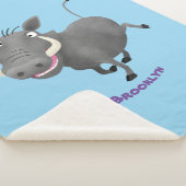 アフリおもしろいカのワルトグ豚の漫画イラストレーション シェルパブランケット (3/4)