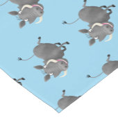 アフリおもしろいカのワルトグ豚の漫画イラストレーション ショートテーブルランナー (コーナー)