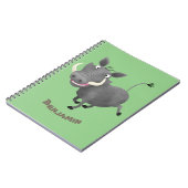 アフリおもしろいカのワルトグ豚の漫画イラストレーション ノートブック (左側)