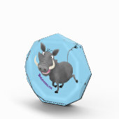 アフリおもしろいカのワルトグ豚の漫画イラストレーション フォトブロック (右)