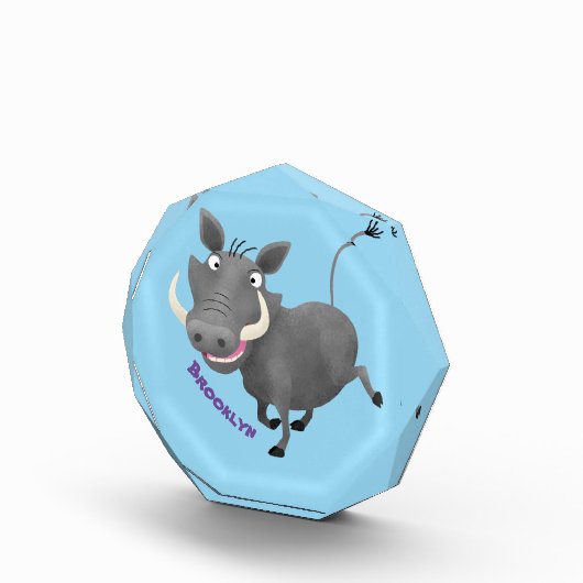 アフリおもしろいカのワルトグ豚の漫画イラストレーション フォトブロック (右)