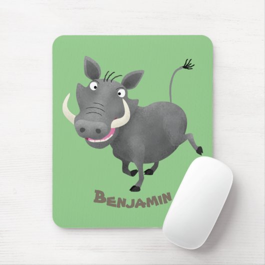 アフリおもしろいカのワルトグ豚の漫画イラストレーション マウスパッド (マウス)