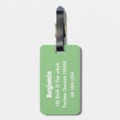 アフリおもしろいカのワルトグ豚の漫画イラストレーション ラゲッジタグ (裏面縦)