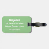 アフリおもしろいカのワルトグ豚の漫画イラストレーション ラゲッジタグ (裏面横)