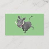 アフリおもしろいカのワルトグ豚の漫画イラストレーション 名刺 (裏面)