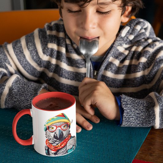 アフリおもしろいカの灰色から休日の生存のヒント マグカップ