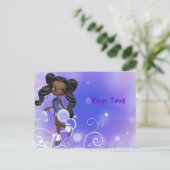 アフリかわいらしカ系アメリカ人チアリーダーはがき ポストカード (スタンド正面)