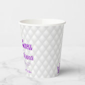 アフリかわいらし王室のカプリンセスエレガントモノグラム 紙コップ (左)