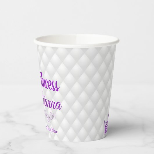 アフリかわいらし王室のカプリンセスエレガントモノグラム 紙コップ (左)
