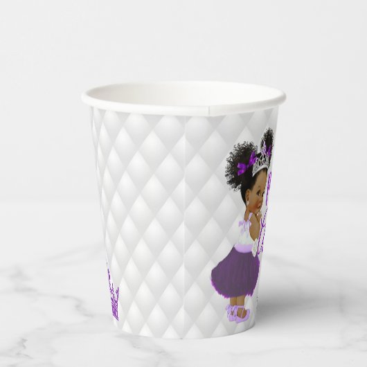 アフリかわいらし王室のカプリンセスエレガントモノグラム 紙コップ (右)