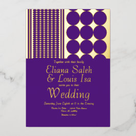 アフリはっきりしたカ・ア縁どンカラ結婚ス・プレス 箔招待状