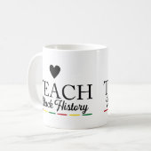アフリインスパイアカのマグの遺産の教育と名誉 コーヒーマグカップ (正面左)