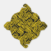 アフリエレガントミニマルカの部族のパターン黄色の線 フェイバーボックス (折り畳みなし)