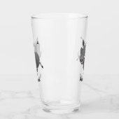 アフリカおもしろいのワルトグ豚の漫画パーソナライズされた タンブラーグラス (左)