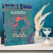 アフリカおもしろいキリンプリント フォトプラーク (側面)