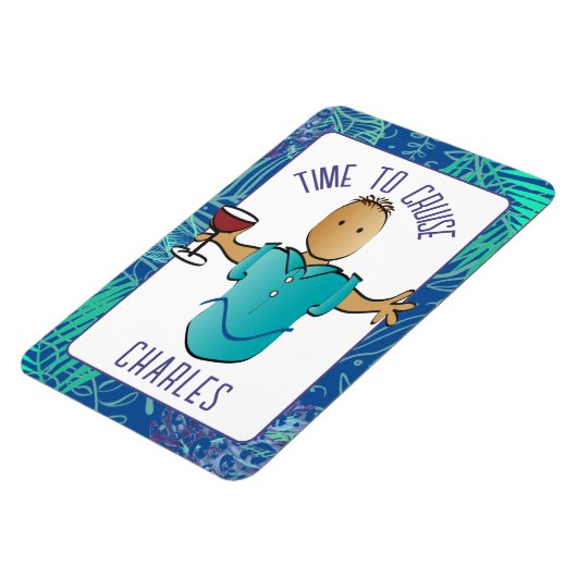 アフリカおもしろい系アメリカ人男性マンガのクルーズドア マグネット (左側)