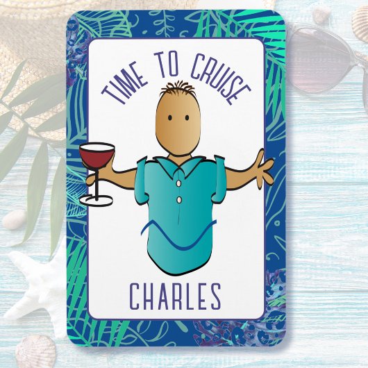 アフリカおもしろい系アメリカ人男性マンガのクルーズドア マグネット